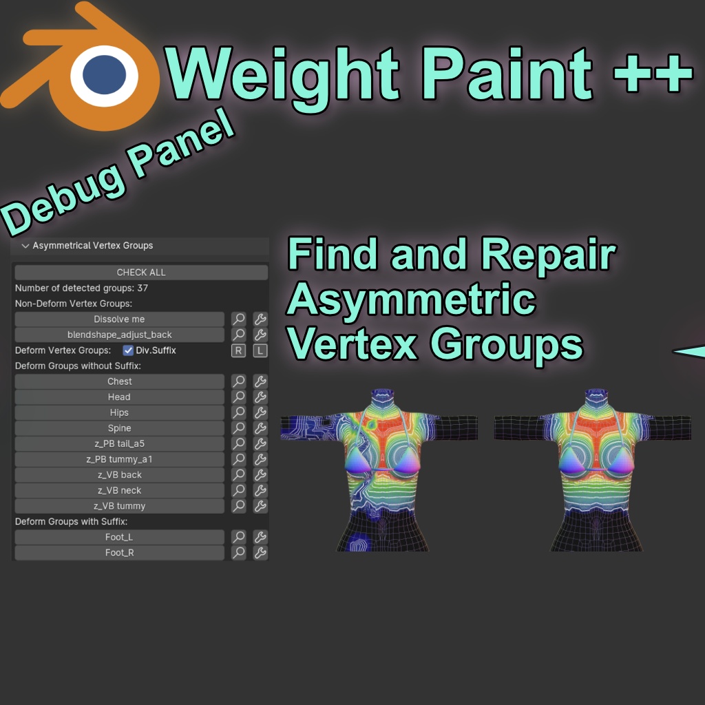 Weight Paint ++ Blender Add-on (Ver. 0.2.1)