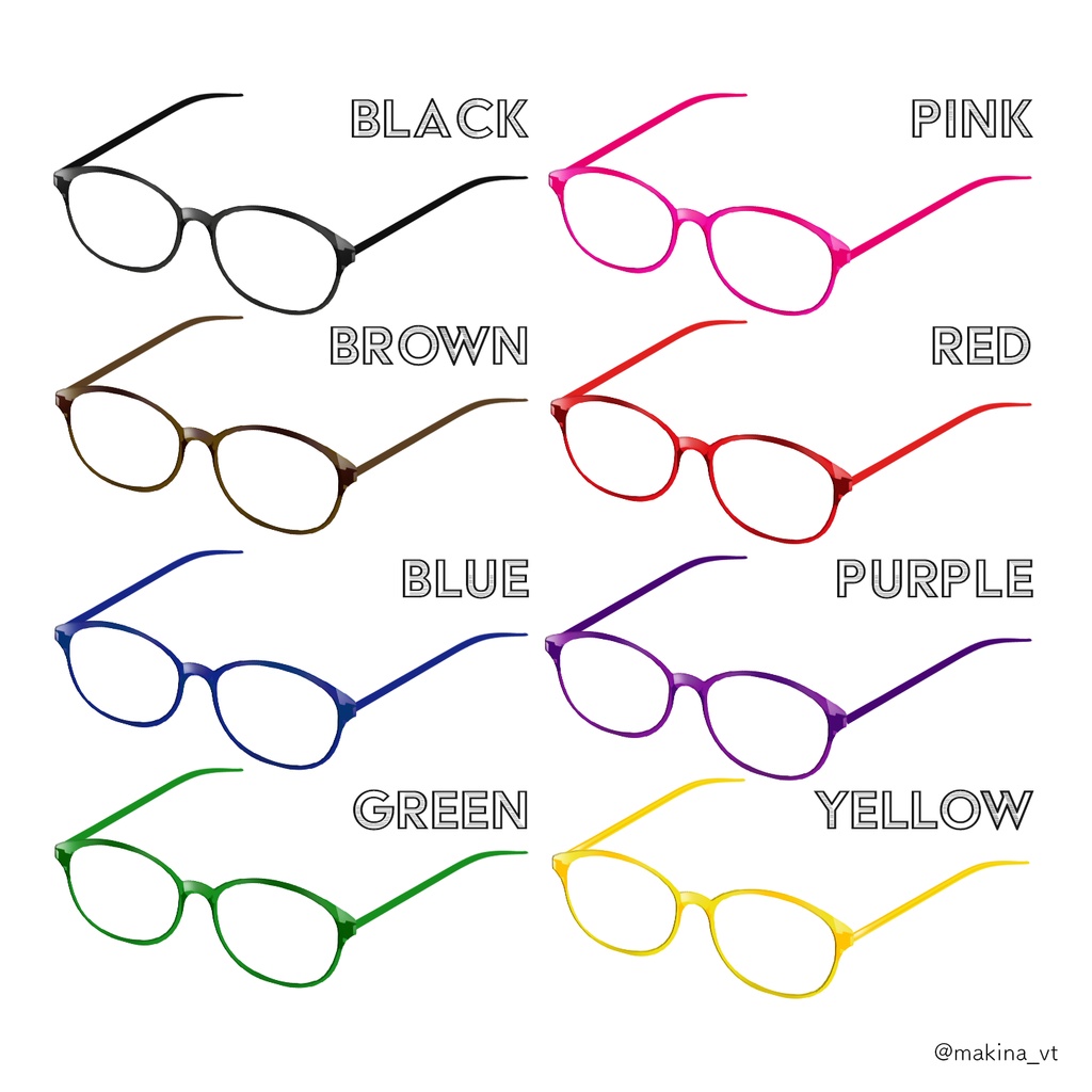 【VRoidベータ版用】オーバル眼鏡【解説動画つき】 | #Vroid