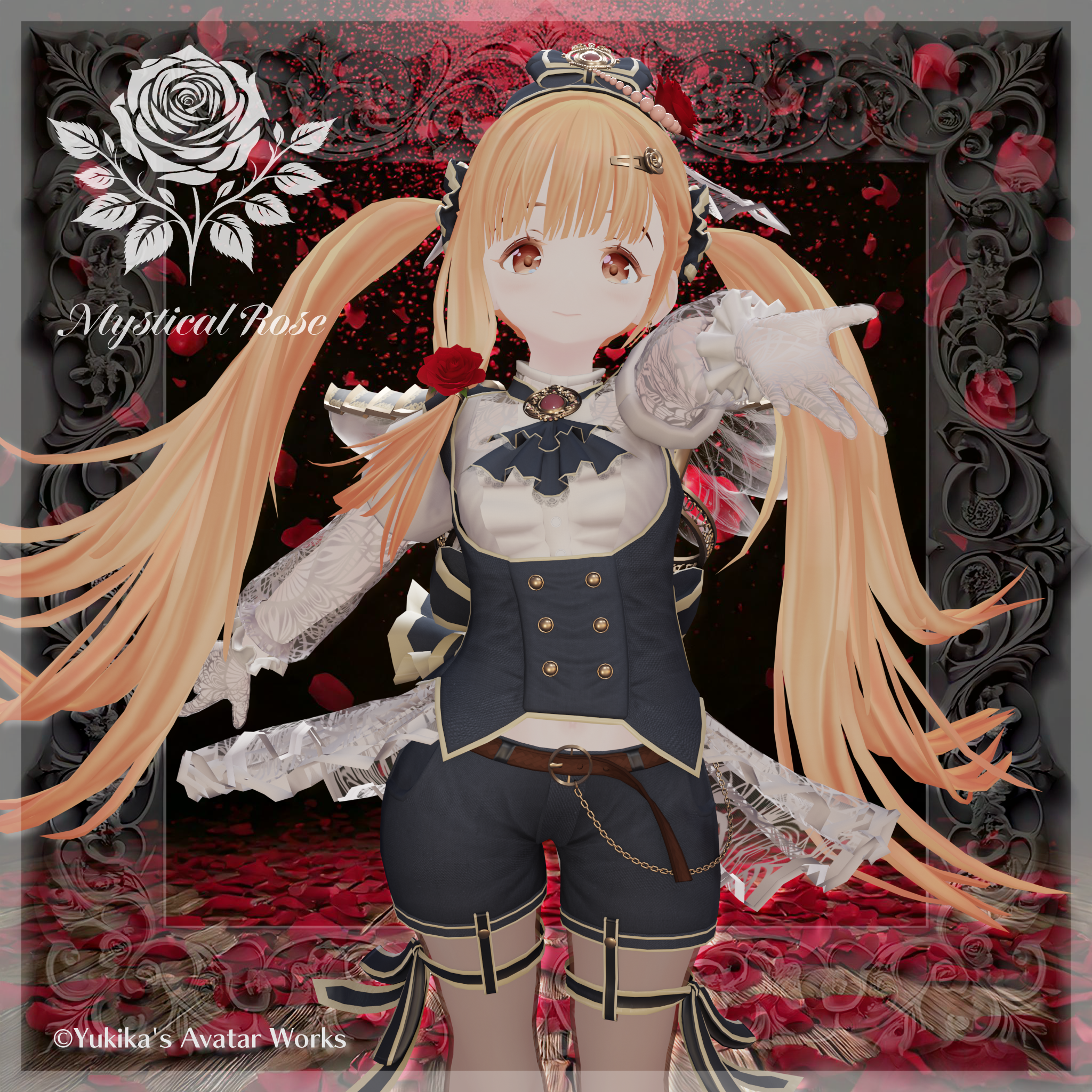 【AudioLink】YAWAvatars対応衣装'MysticalRose'