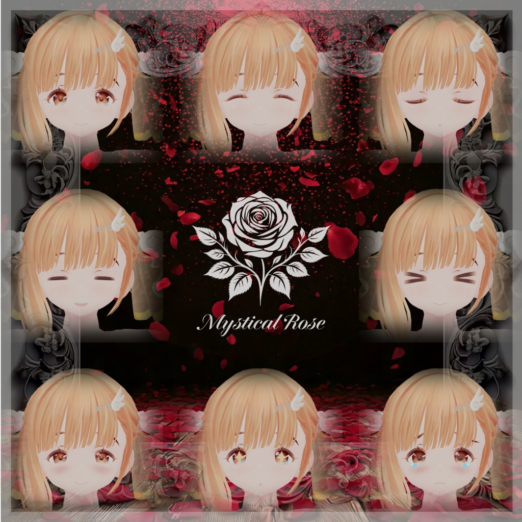 【AudioLink】YAWAvatars対応衣装'MysticalRose'