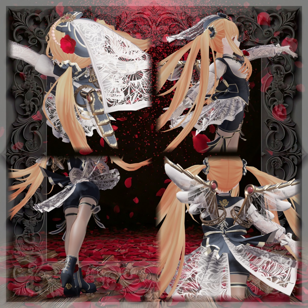 【AudioLink】YAWAvatars対応衣装'MysticalRose'