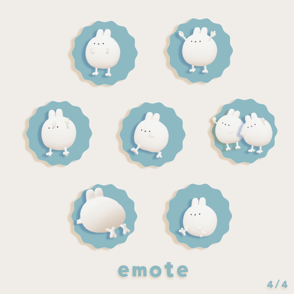 【VRCアバター】ゆきふすべ Snoffball / オリジナル3Dモデル【Quest対応】