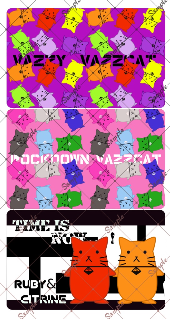 バズキャット ICカードステッカー