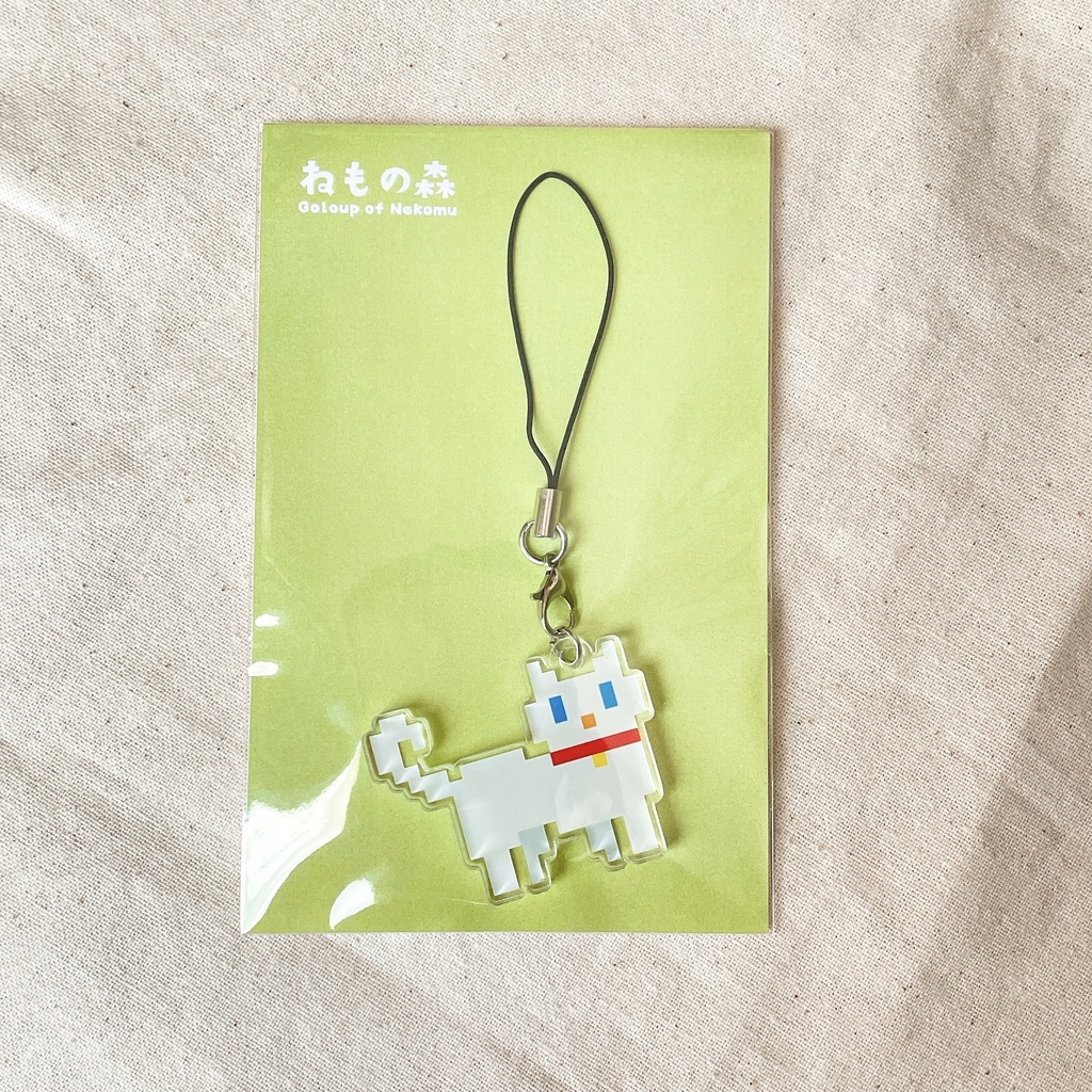アクリルねこキーホルダー - おもち - ねもの森