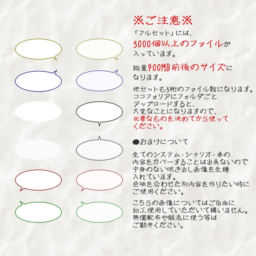【ココフォリア(v1.x)用】状況提示素材【動くAPNG素材】