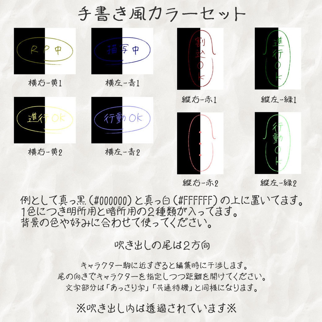 【ココフォリア(v1.x)用】状況提示素材【動くAPNG素材】