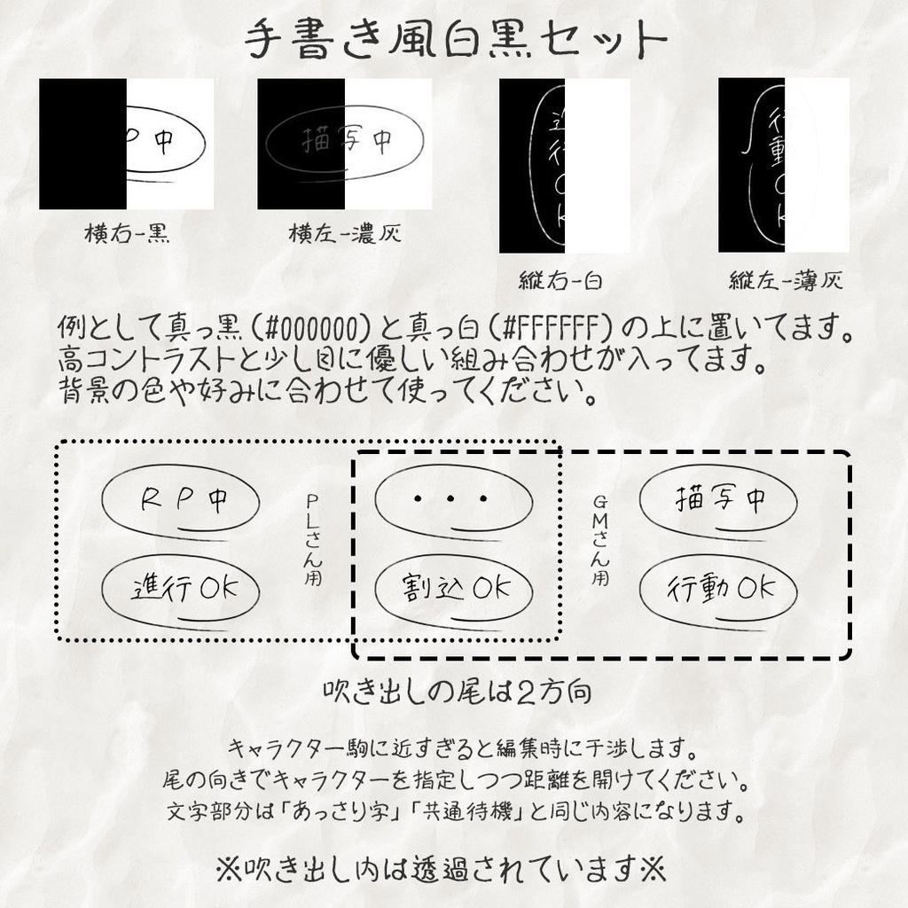 【ココフォリア(v1.x)用】状況提示素材【動くAPNG素材】