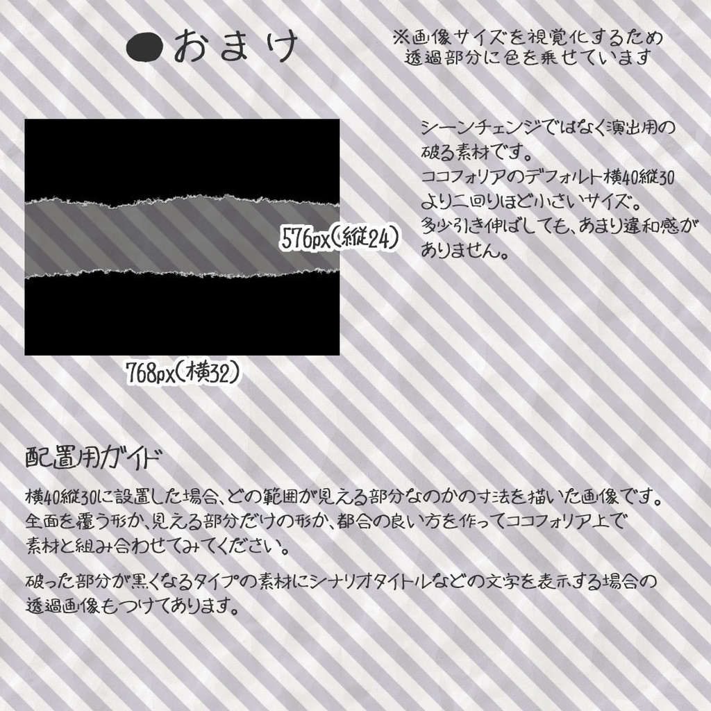 【ココフォリア(v1.x)用】ダメージシーンチェンジ素材【動くAPNG素材】