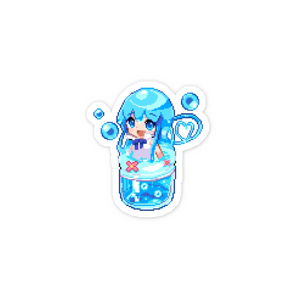 ドットメルク スマホステッカー