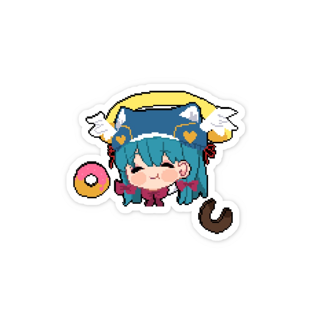ドット絵セラム スマホステッカー