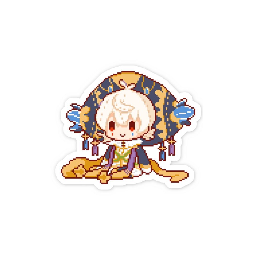 ドット絵 レルハルニーのぬいぐるみスマホステッカー