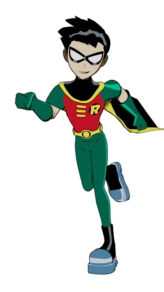 Teen Titans Robin Rigged 3D model