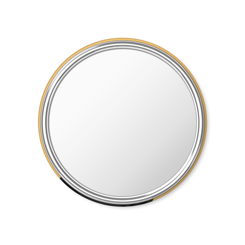 黒猫の缶ミラー