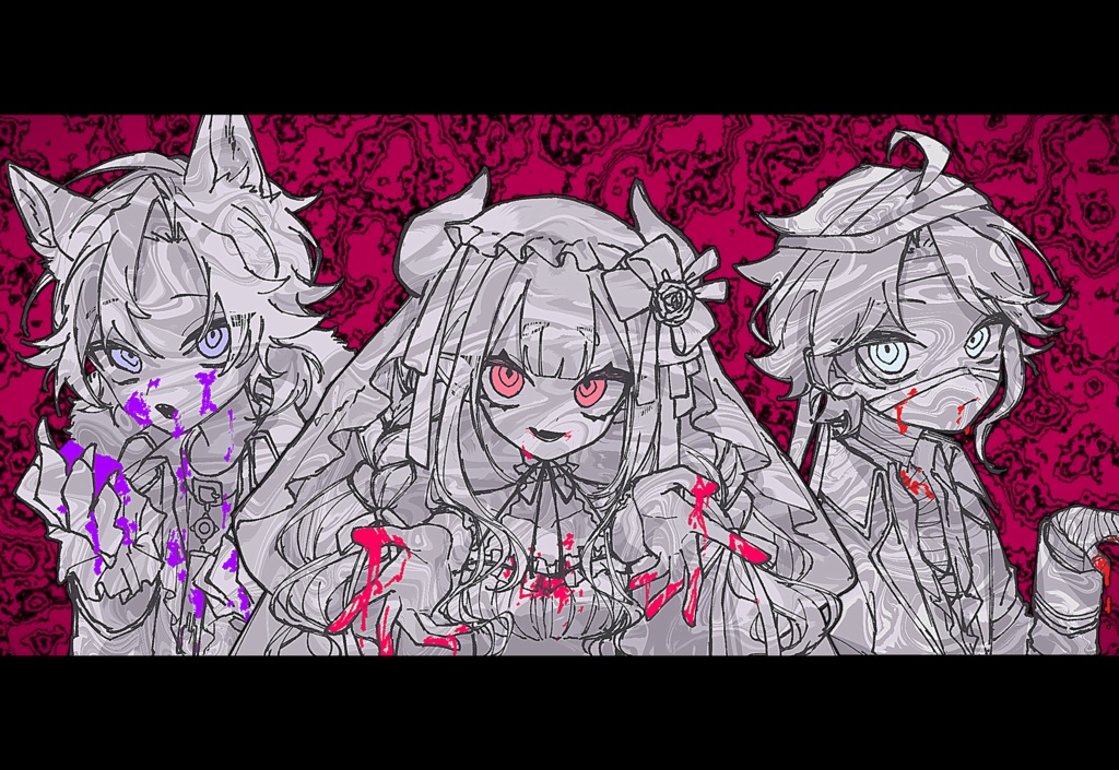 【非公式】ハロウィンラフメポストカード【#にじそうさく08】