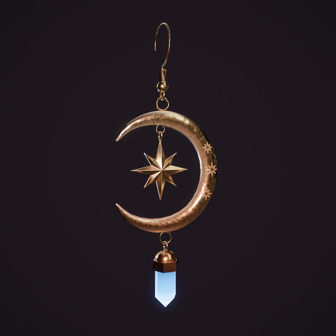 【VRChat】 セレスティアル Vol.1 - ピアス (Celestial Earring / 3 Colors) - MAS ...
