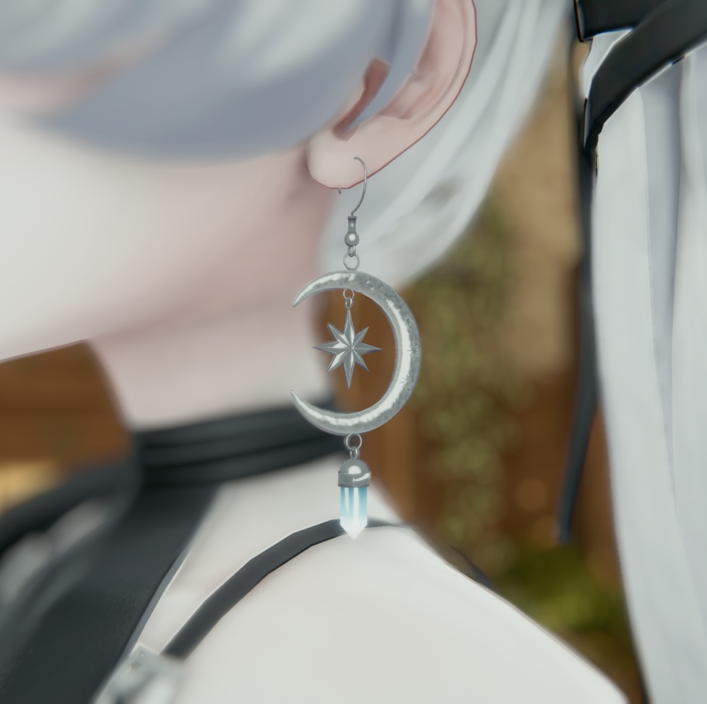 【VRChat】 セレスティアル Vol.1 - ピアス (Celestial Earring / 3 Colors)