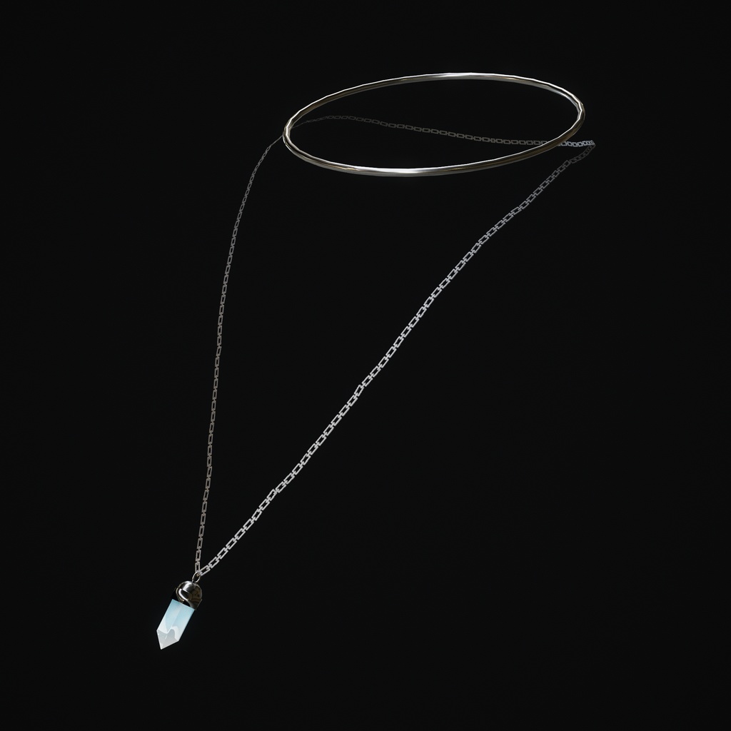 【VRChat】 セレスティアル Vol.2 - ネックレス&チョーカー (Necklace & Choker / 2 Colors)