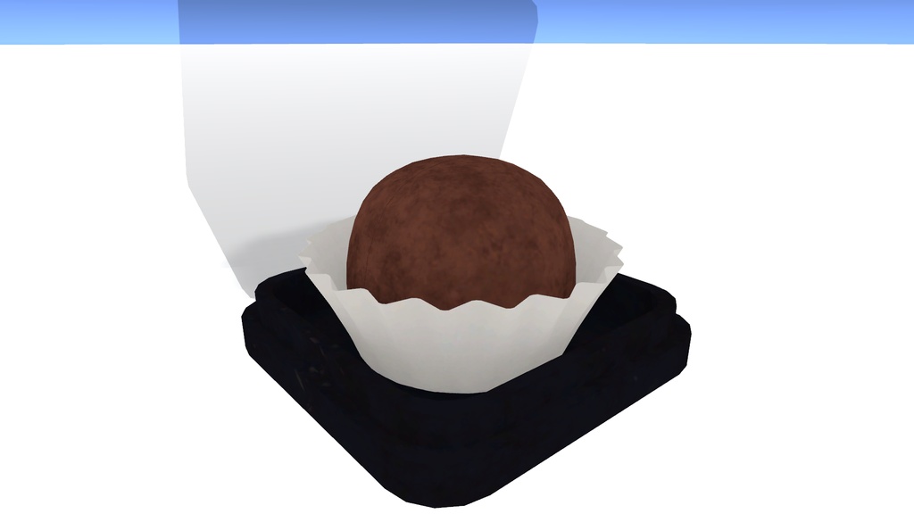 【VRChatワールド用】 持って食べられるドバイ・クッキー (ギミック付き) / 【VRChat World】 Pickable & Edible Dubai Chewy Cookie (with Gimmick)