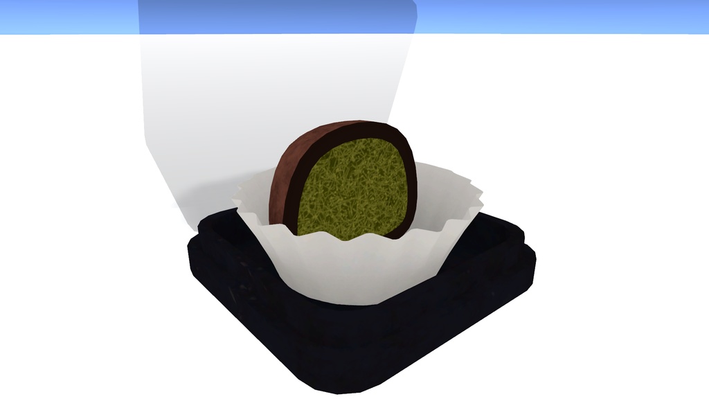 【VRChatワールド用】 持って食べられるドバイ・クッキー (ギミック付き) / 【VRChat World】 Pickable & Edible Dubai Chewy Cookie (with Gimmick)