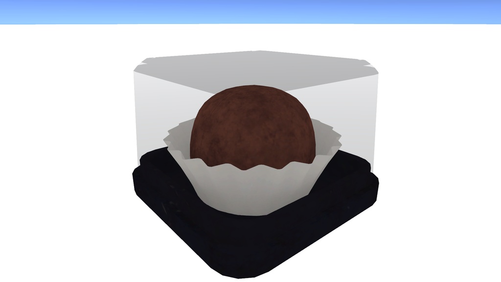 【VRChatワールド用】 持って食べられるドバイ・クッキー (ギミック付き) / 【VRChat World】 Pickable & Edible Dubai Chewy Cookie (with Gimmick)