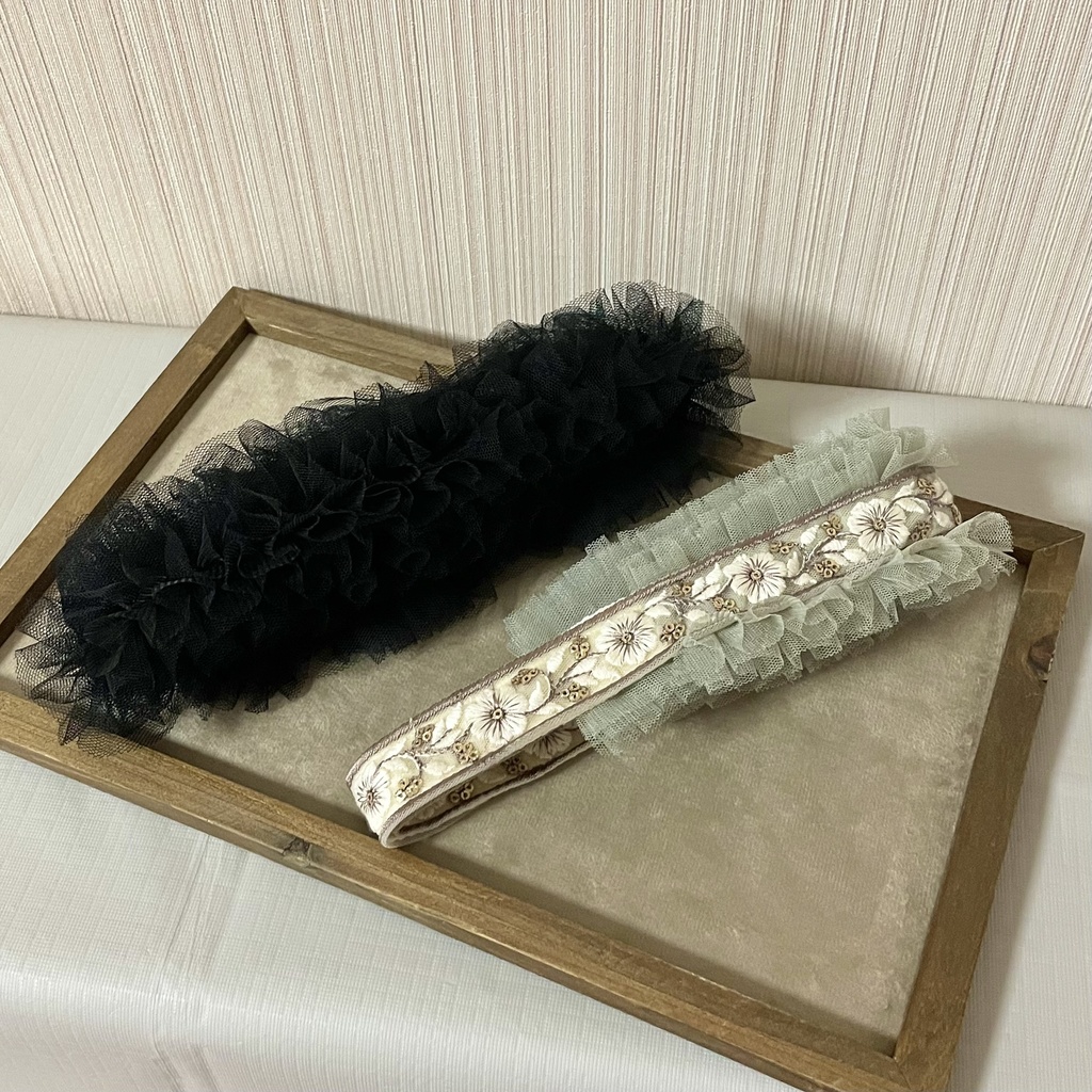 インド刺繍リボン　スマホショルダーストラップ