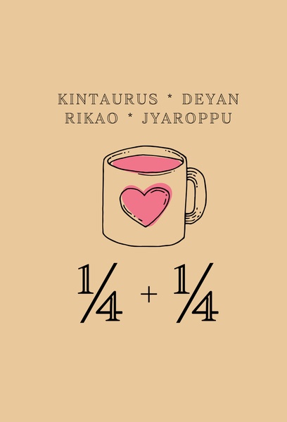 ¼+¼