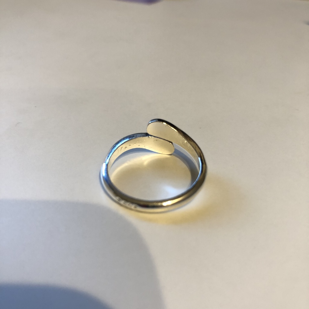 【silver925 】 シンプル シルバーリング フリーサイズ 雫 drop