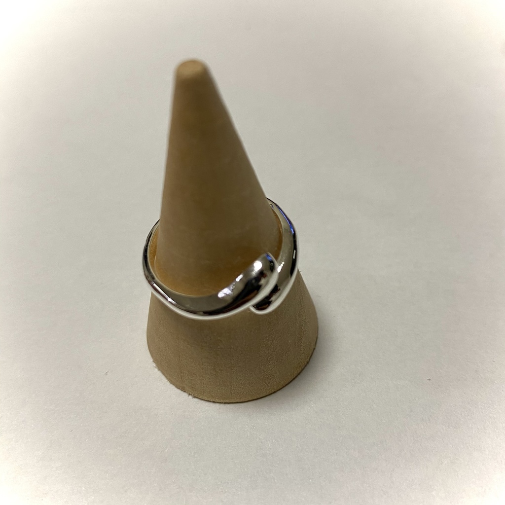 【silver925 】 シンプル シルバーリング フリーサイズ 雫 drop