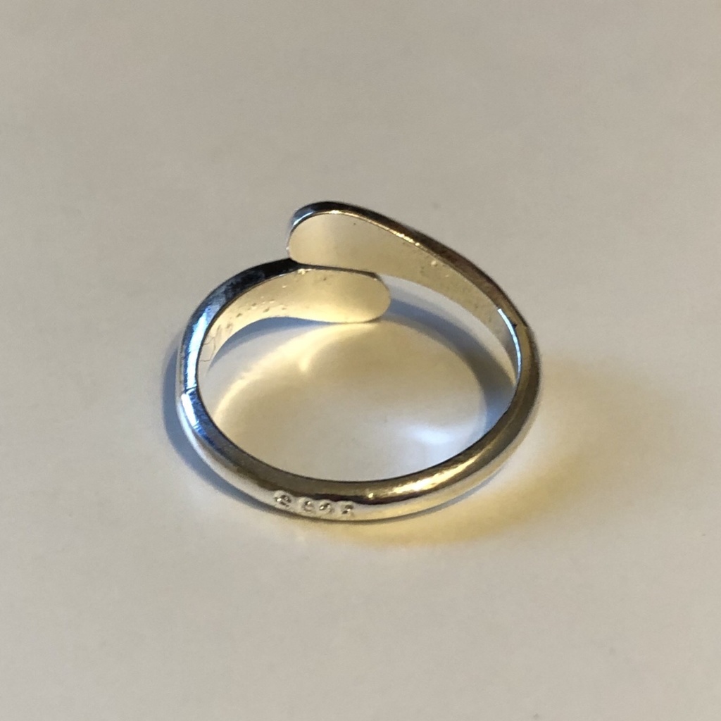 【silver925 】 シンプル シルバーリング フリーサイズ 雫 drop