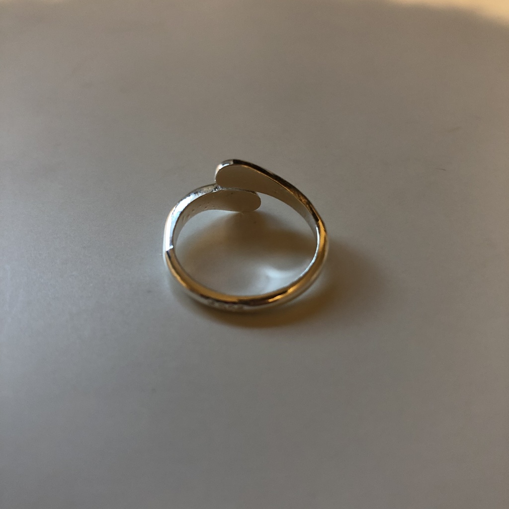 【silver925 】 シンプル シルバーリング フリーサイズ 雫 drop