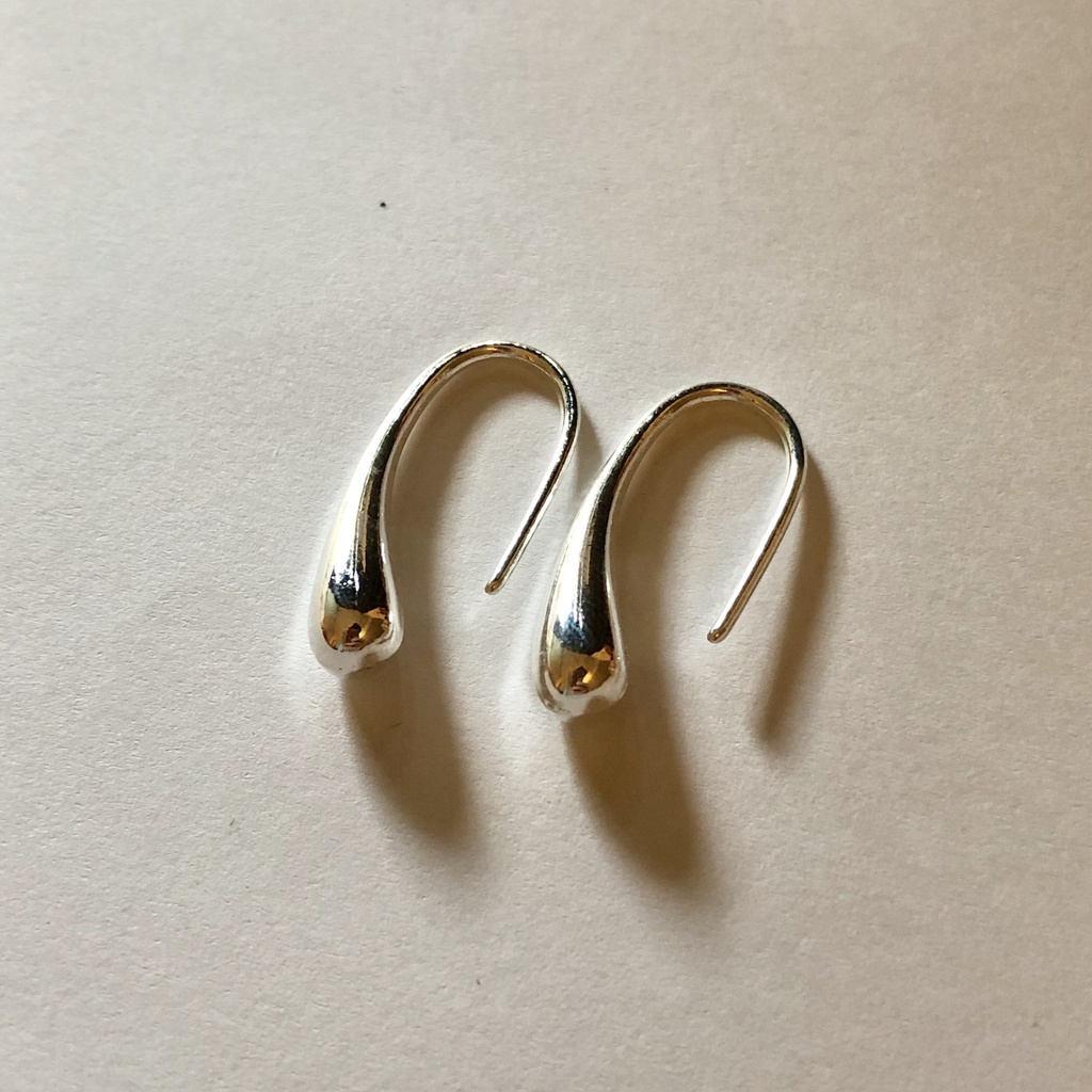 【sirver925】雫 シンプル シルバーピアス SV925