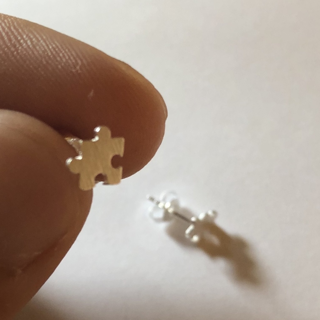 ジグソーパズル ピアス シルバー 925 SV925【silver925】