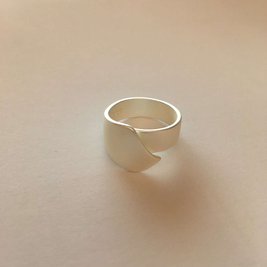 【silver925】新作  マットなシンプルシルバーリング SV925