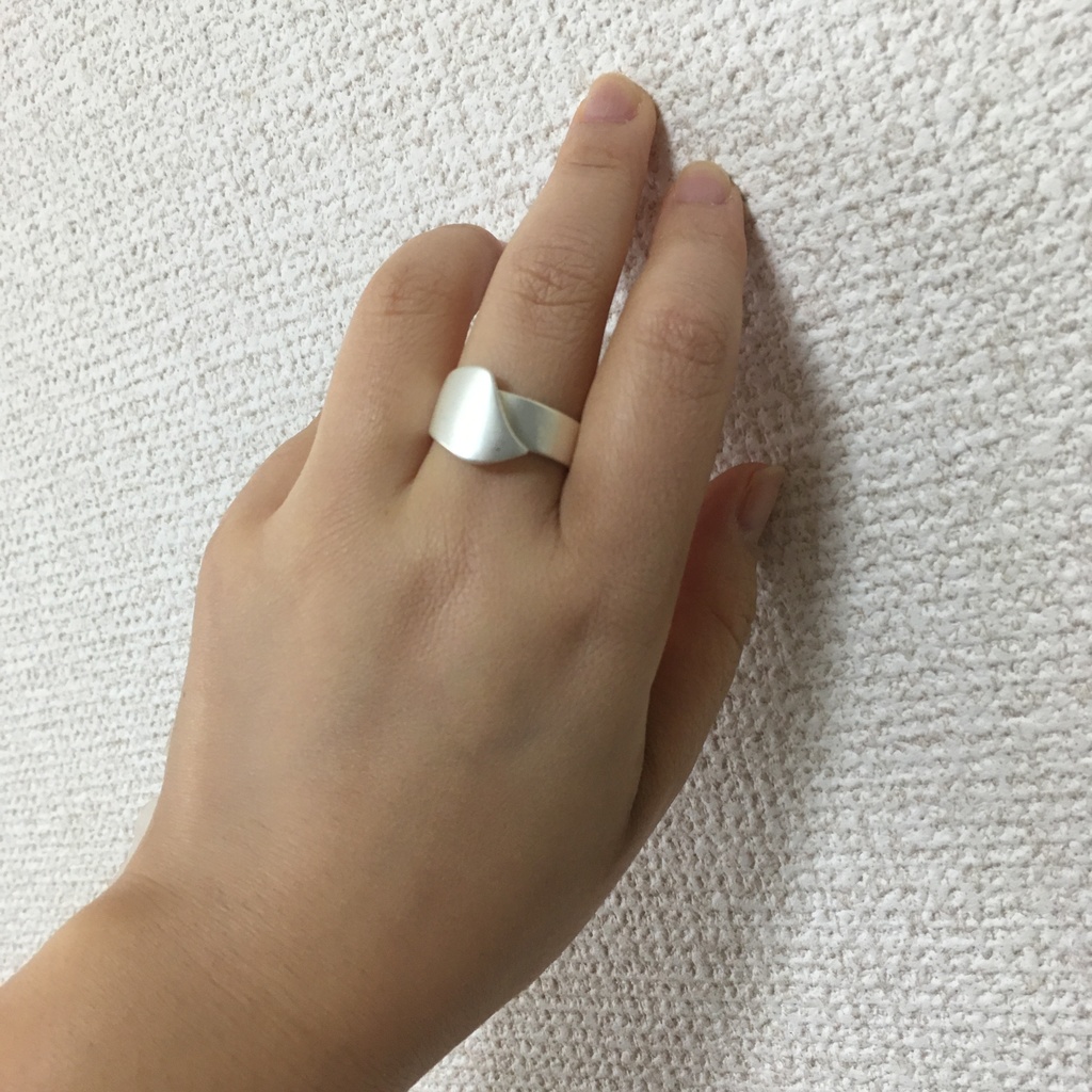 【silver925】新作  マットなシンプルシルバーリング SV925