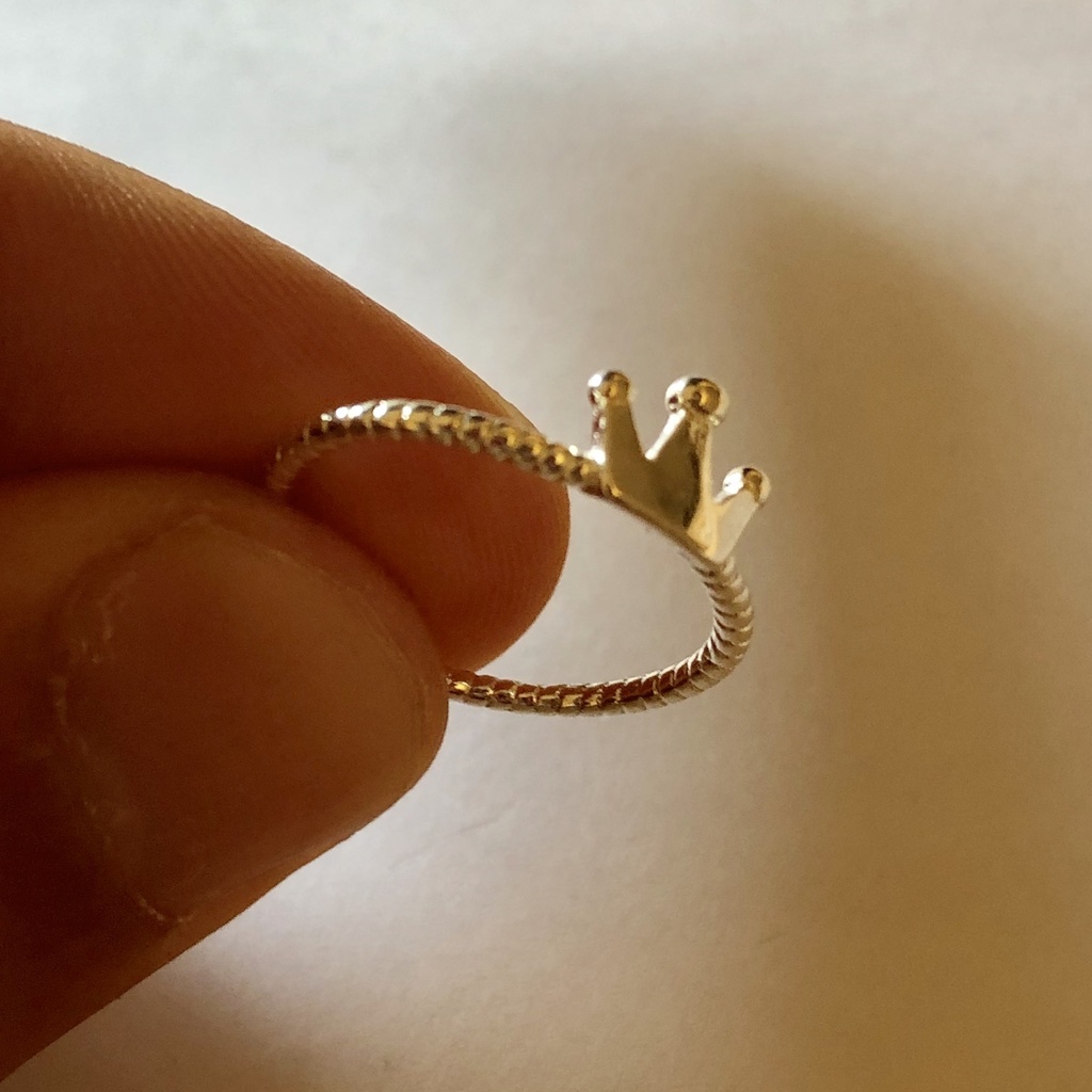 王子様の王冠 ピンキーリング シルバーリング フリーサイズ