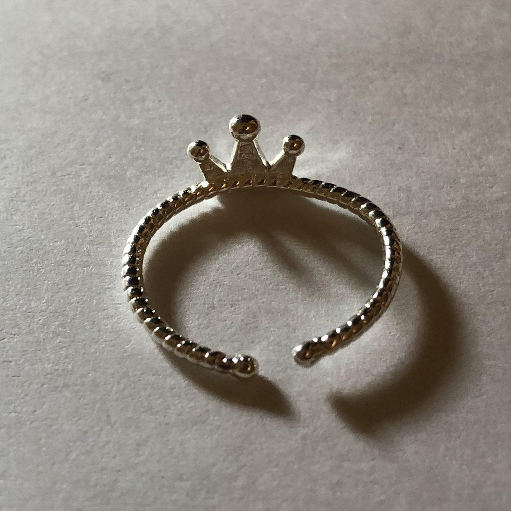 王子様の王冠 ピンキーリング シルバーリング フリーサイズ