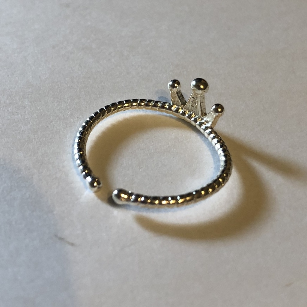 王子様の王冠 ピンキーリング シルバーリング フリーサイズ