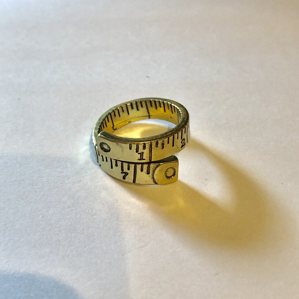 小人の仕立て屋さん ものさしリング ゴールド フリーサイズ