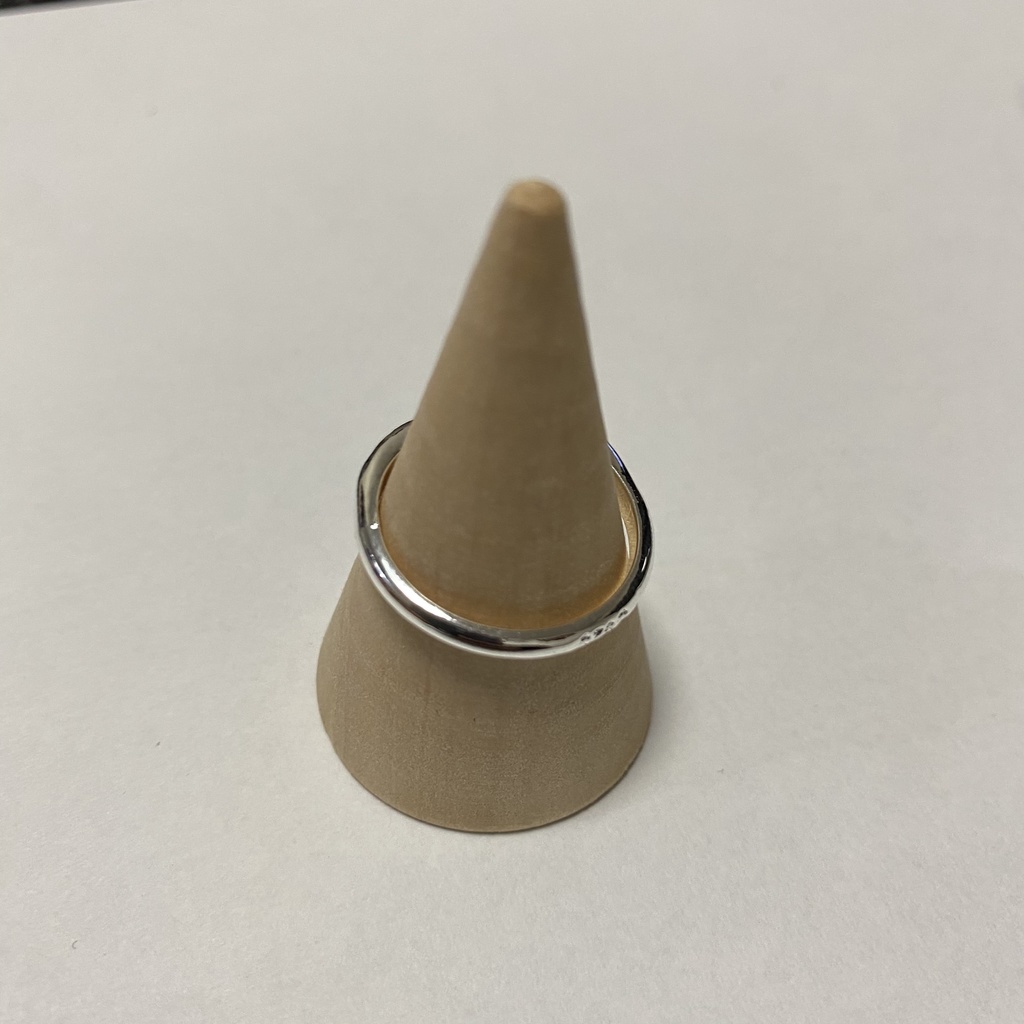 【silver925 】シンプル シルバーリング フリーサイズ 雫 drop