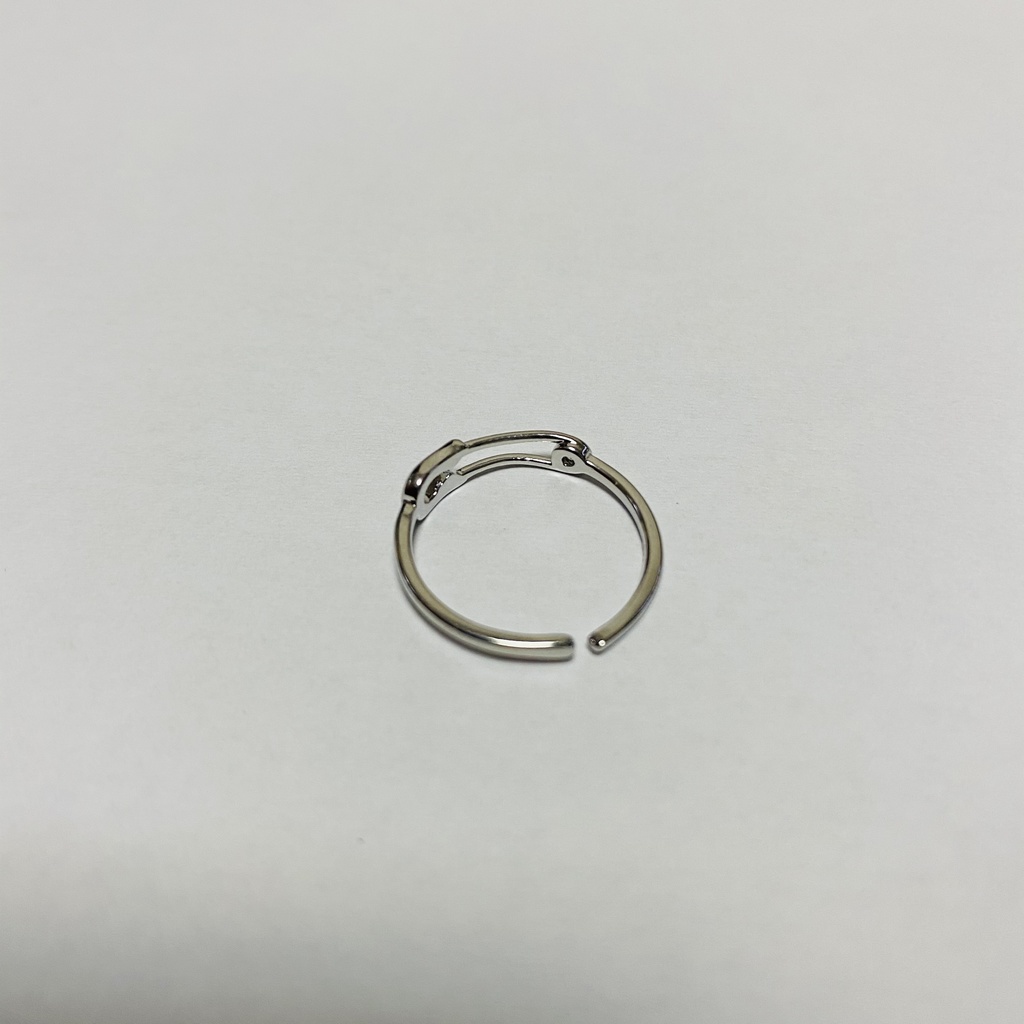 【silver925】安全ピン ピンキーリング SV925
