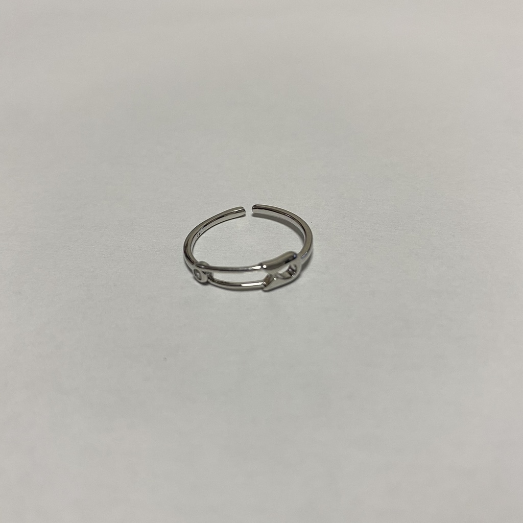 【silver925】安全ピン ピンキーリング SV925