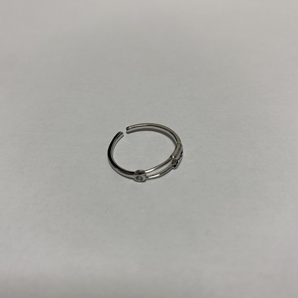 【silver925】安全ピン ピンキーリング SV925