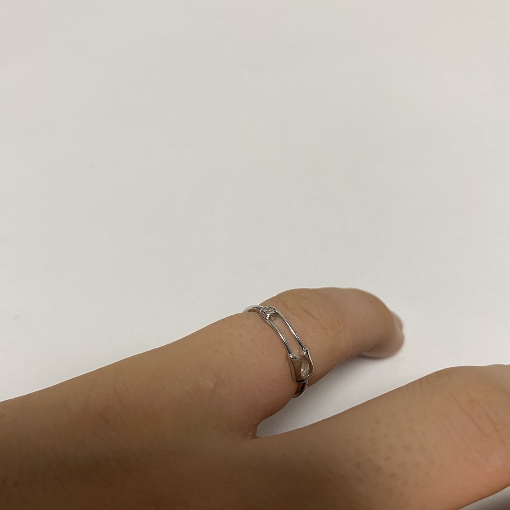 【silver925】安全ピン ピンキーリング SV925