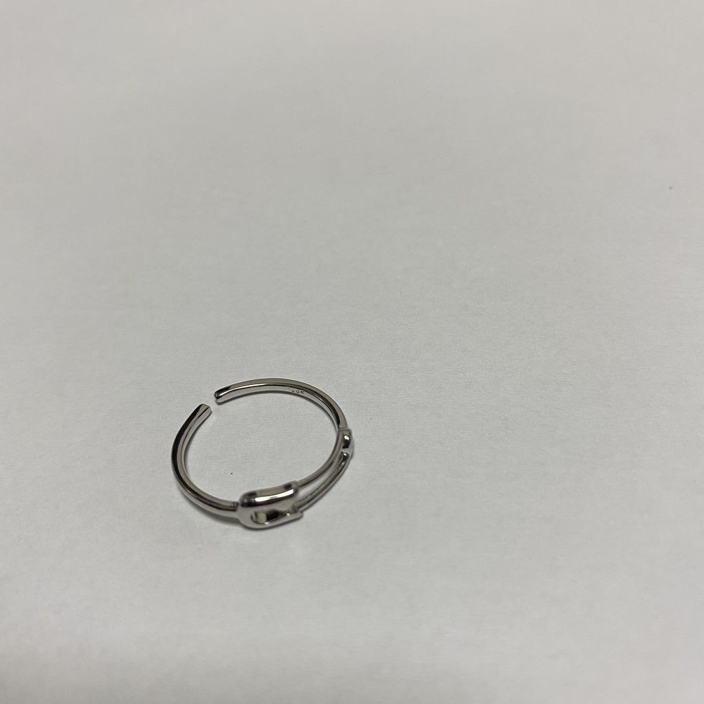 【silver925】安全ピン ピンキーリング SV925