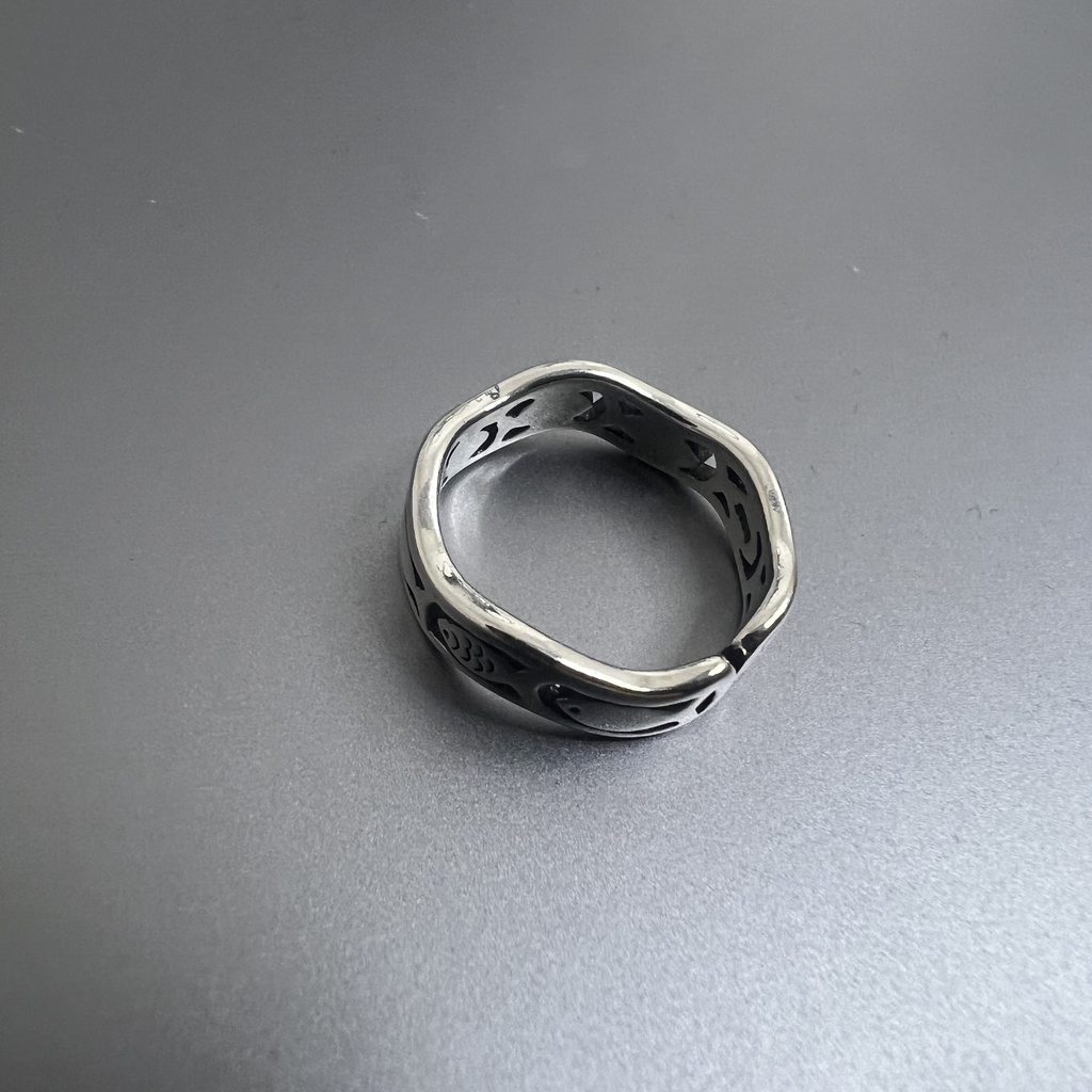 お魚さん行列リング シルバーリング フリーサイズ【SV925】