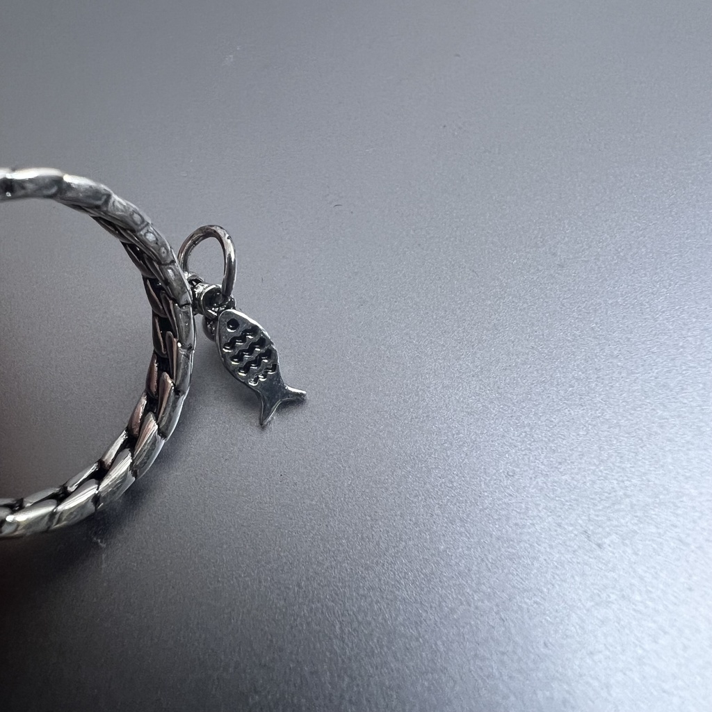 お魚さんとお散歩リング シルバーリング フリーサイズ【SV925】