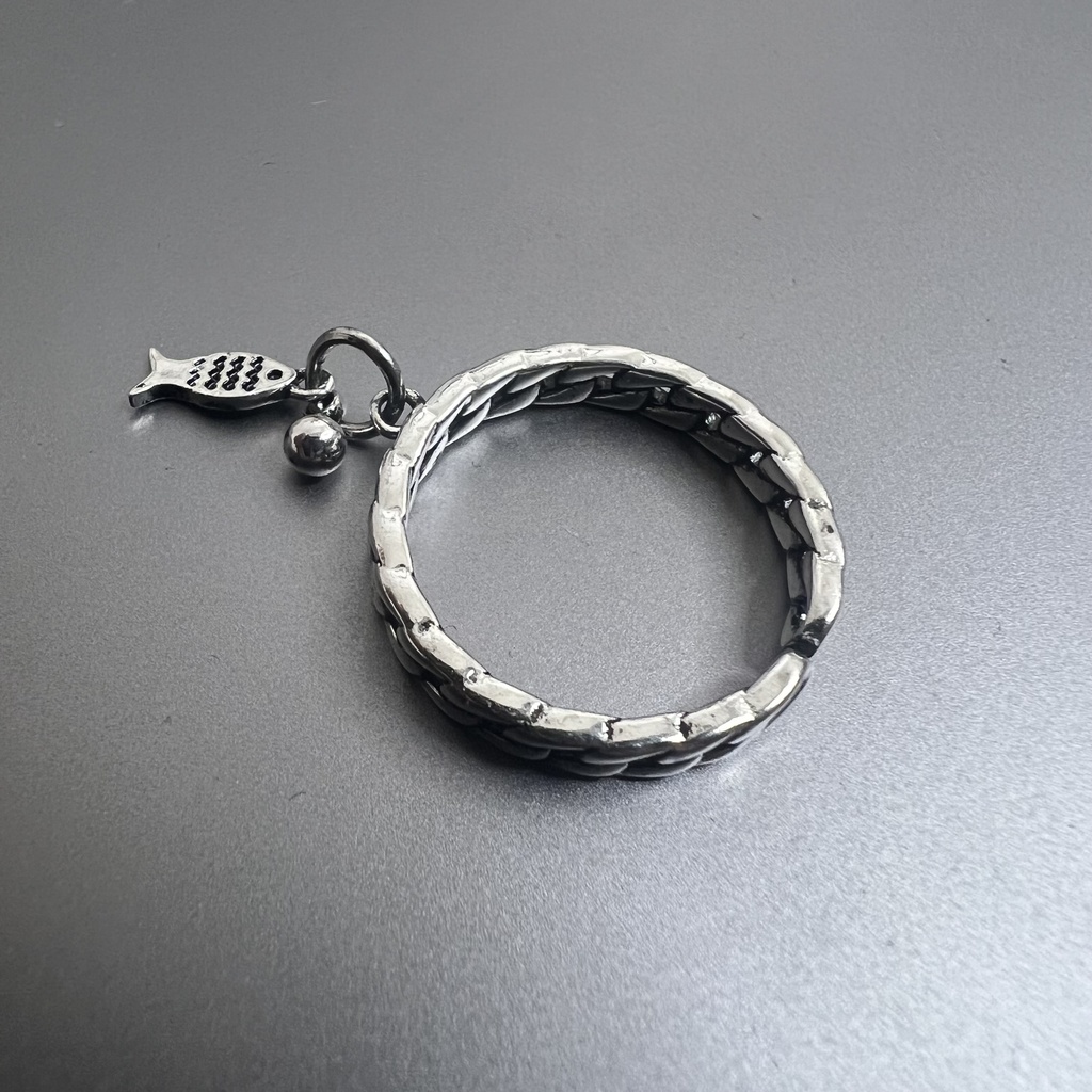 お魚さんとお散歩リング シルバーリング フリーサイズ【SV925】