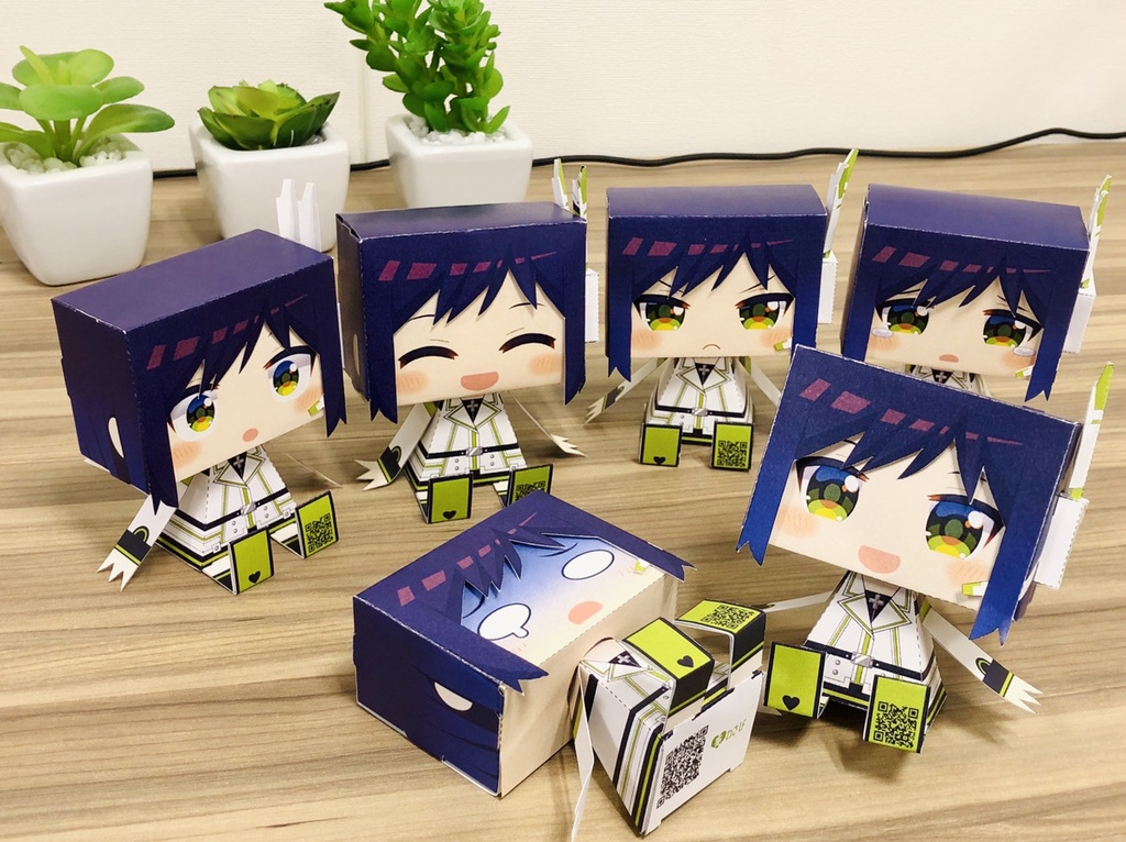 葵わさびグラフィグ ペーパークラフト