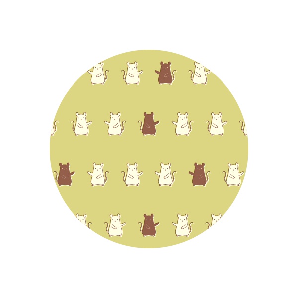 【販売終了】ネズミのB4ペーパー(5枚入り)