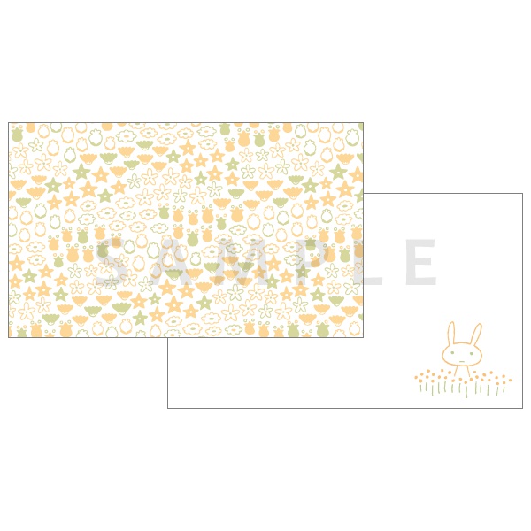 【販売終了】花畑のメッセージカード（5枚入り）